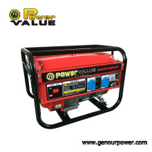 5.5hp 6.5hp 2.5kw 2.5kva Gasoline Generator Conjunto de 168F-1 con certificado CE